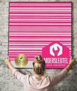 Moersleutel Barcode Platinum & Pink